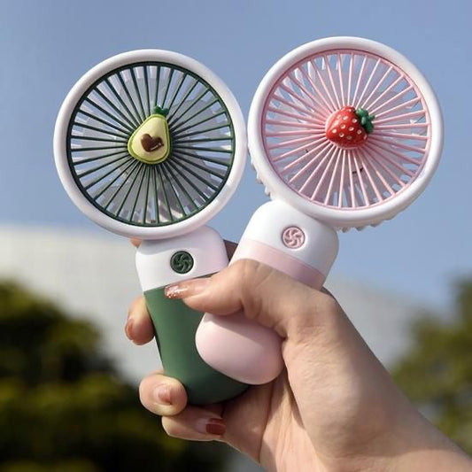Multifunctional Rechargeable Hand Held Mini Fan - Portable Fan Night Cooler Fresh Air Desk Handy Recharging USB Battery Fan Cute Gift Hand Fan