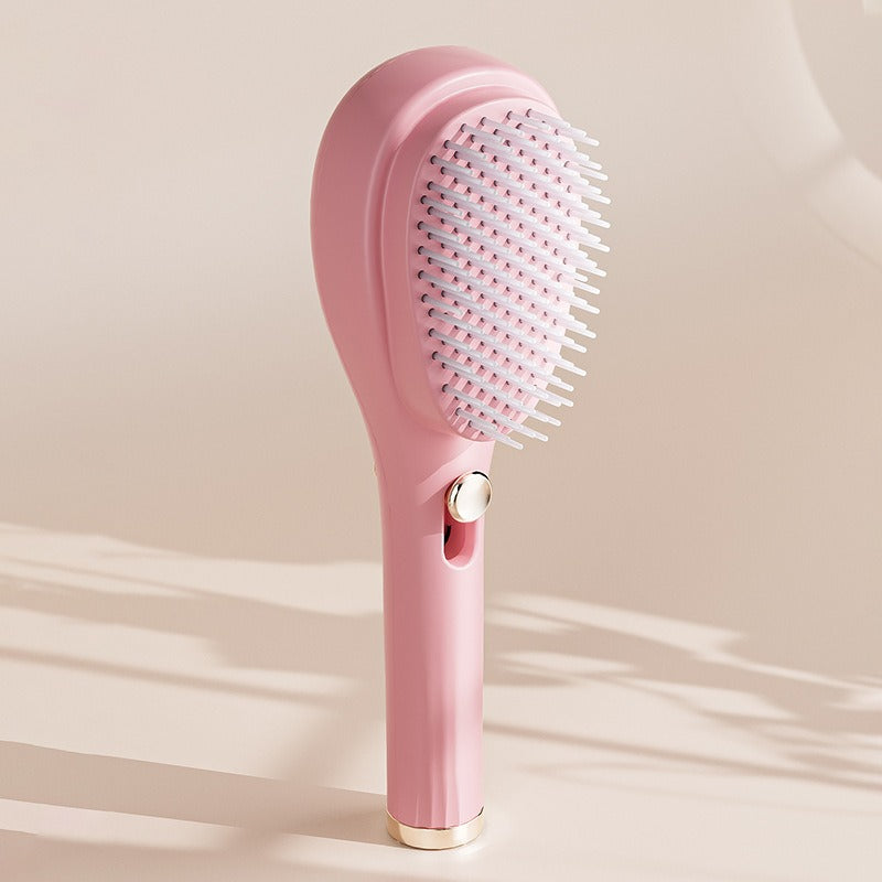 Extendable Comb, Air Cushion Comb, Women's Airbag Comb, Fluffy and Portable Massage Comb, Automatic Cleaning, Smooth Hair Without Tangling