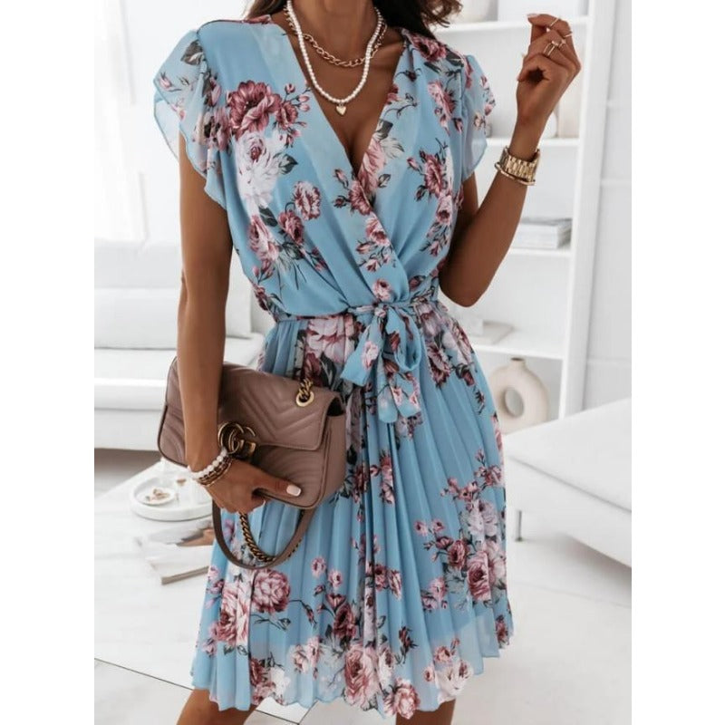 Summer Ruffled Floral Dress