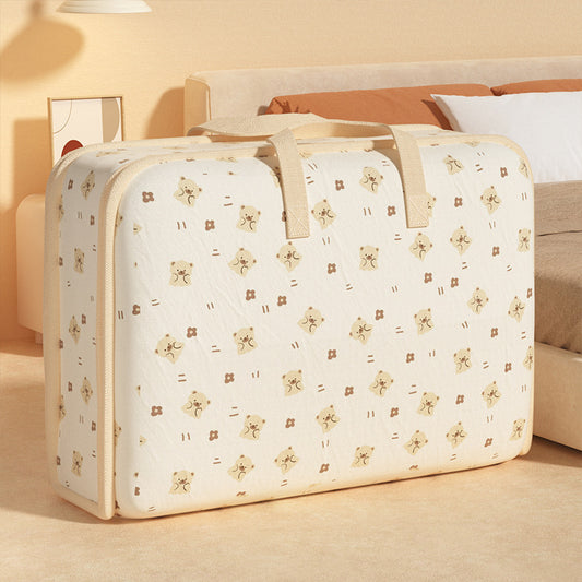 New Cartoon Moving Packing Bags, Large-capacity Fabric Quilt Storage Bags, Household Dust-proof and Moisture-proof Organizing Bags