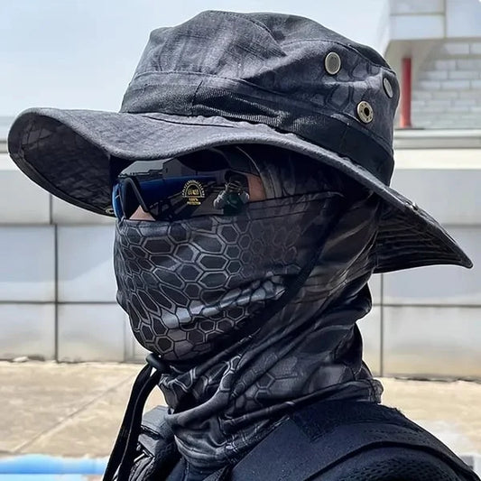 🔥🔥 Cooling neck cover mask jungle hat set!