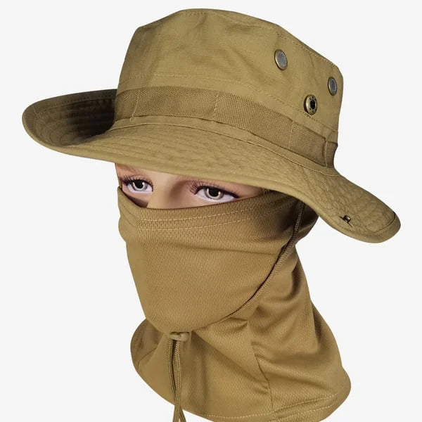 🔥🔥 Cooling neck cover mask jungle hat set!