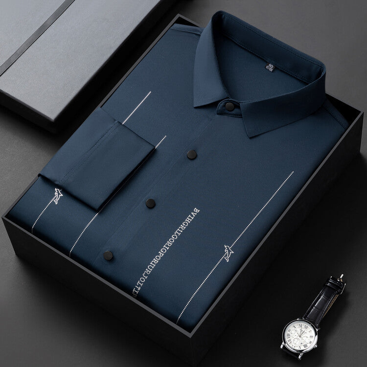 Summer Thin Men's Wrinkle-resistant Short-sleeve Shirt