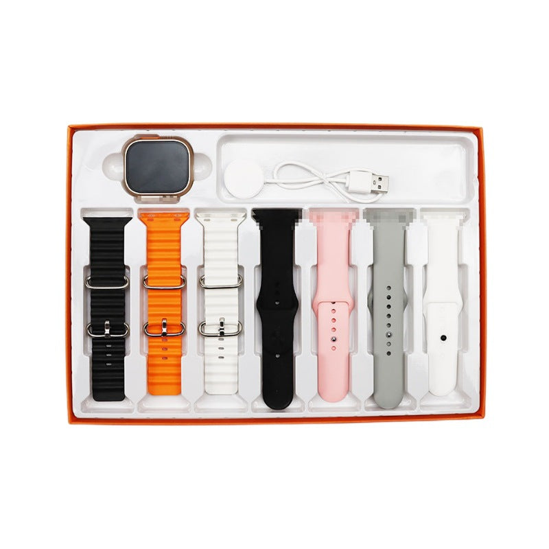 Ultra Smart Watch Set 7+1 with Multiple Style Bands Multi-functional Bluetooth Calling Watch