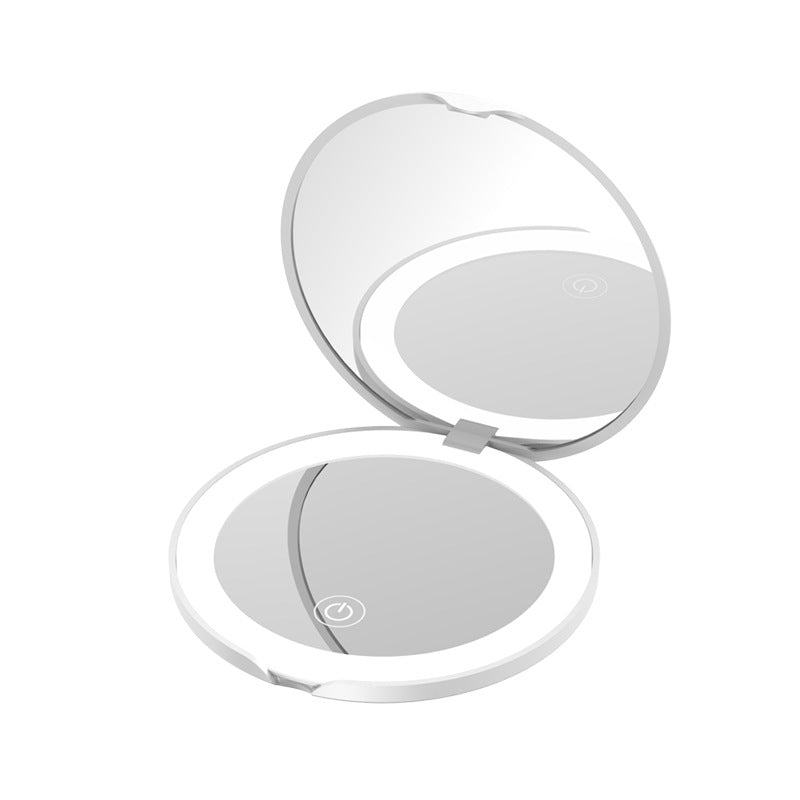 Portable Desktop Folding Mirror Led Light for Grooming