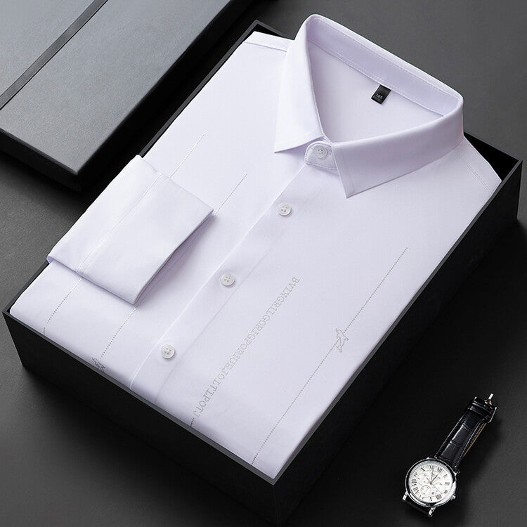 Summer Thin Men's Wrinkle-resistant Short-sleeve Shirt