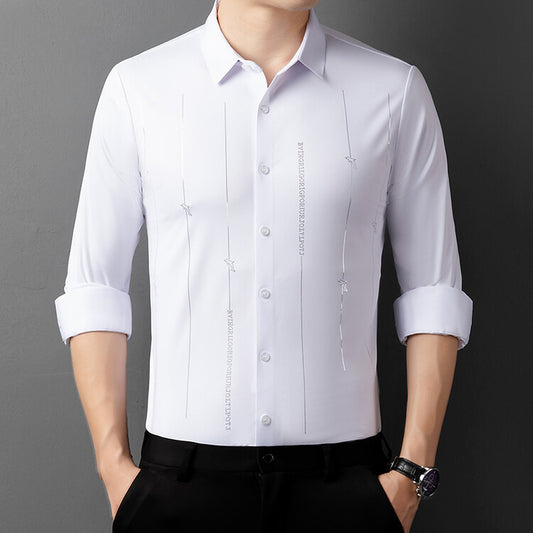 Summer Thin Men's Wrinkle-resistant Short-sleeve Shirt