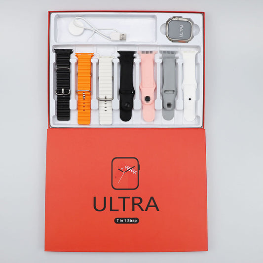 Ultra Smart Watch Set 7+1 with Multiple Style Bands Multi-functional Bluetooth Calling Watch