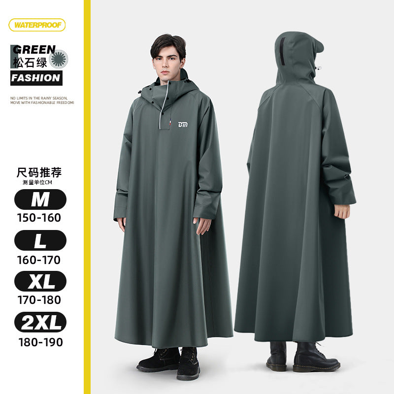 Extended Soft Motorcycle Raincoat