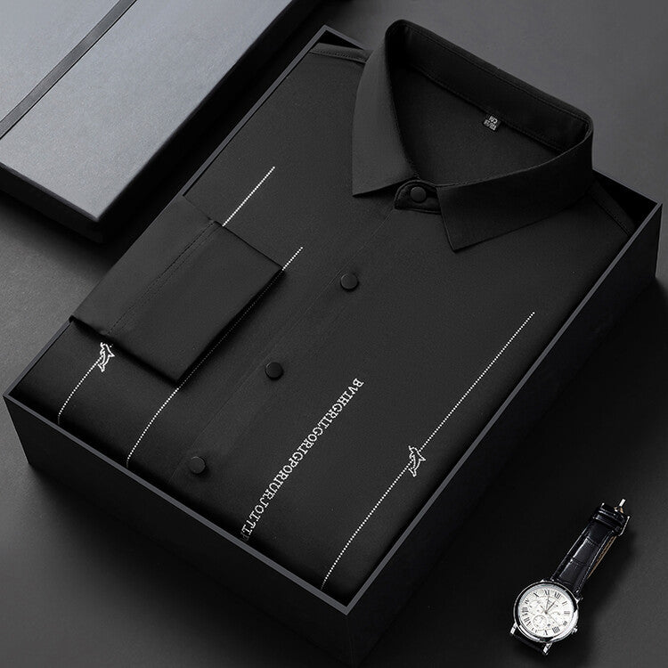 Summer Thin Men's Wrinkle-resistant Short-sleeve Shirt