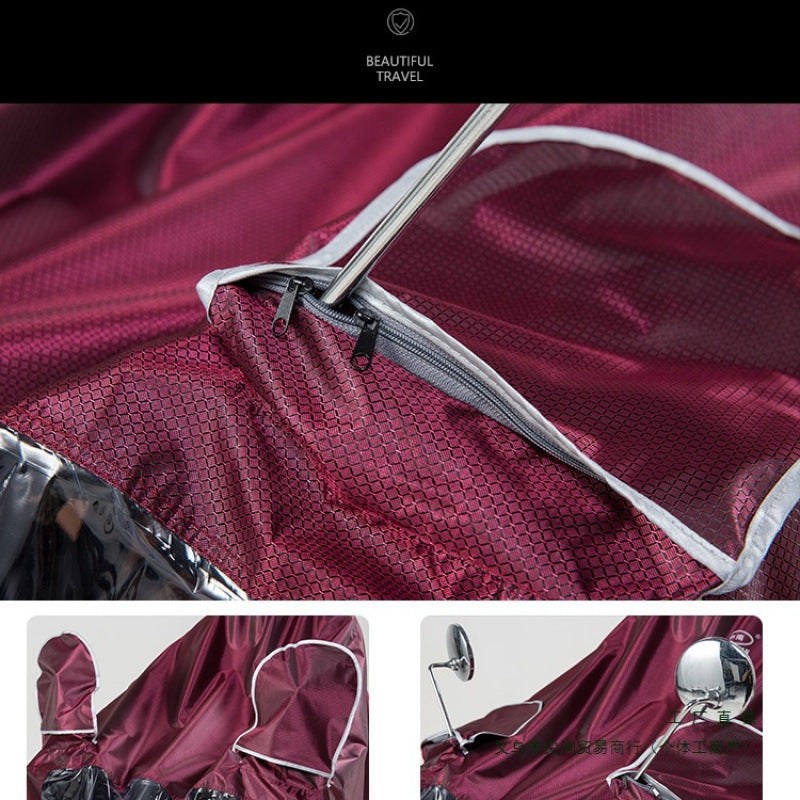 Thick and Durable Dual Motorcycle Raincoat